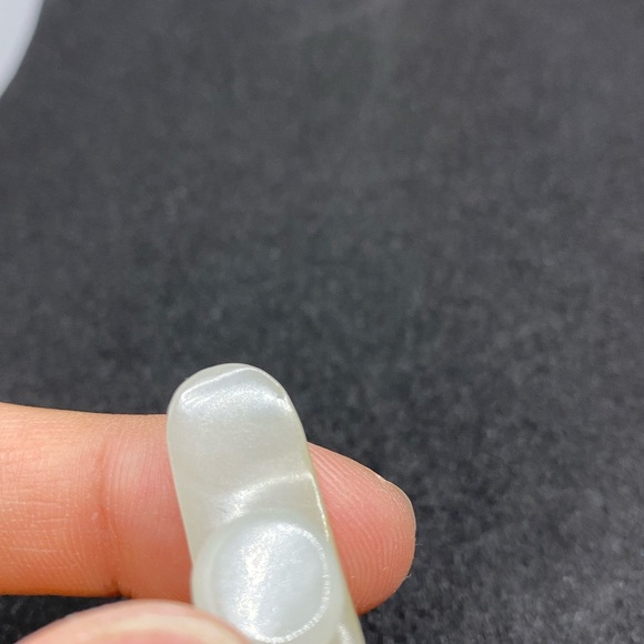 Hetian nephrite jade mutton fat dragon head buckle - Picture 12 of 16